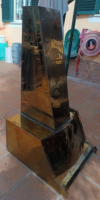 Cheminé em aço macio em cor de bronze