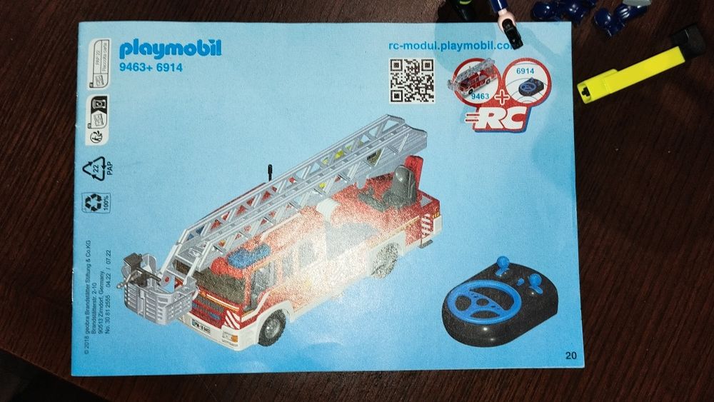 Wóz strażacki Playmobil plus oryginalny karton i instrukcja