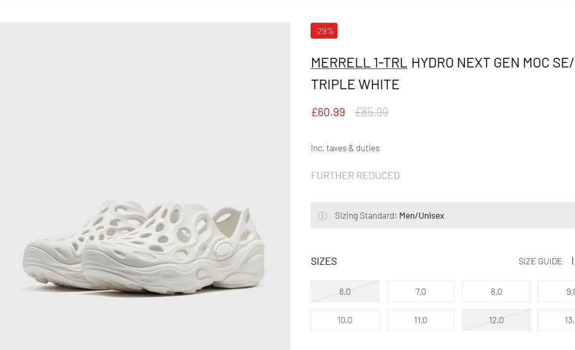 Взуття для води аквашузи Merrell Hydro Moc, 39р