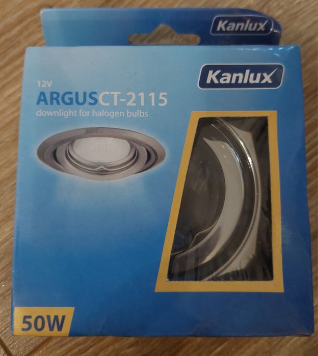 NOWA oprawka sufitowa KANLUX regulowana MR-16 12V 50W srebrna