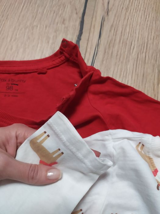 Świąteczna bluzka X2 zestaw Sinsay 98