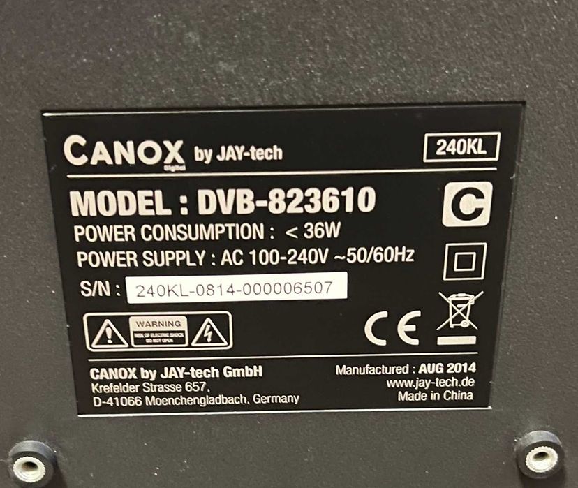 Telewizor Led 24 cale Full HD CANOX