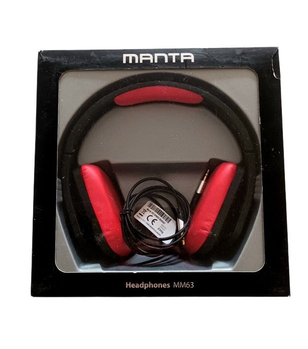 Słuchawki Manta XDesign MM63 czarno-czerwone