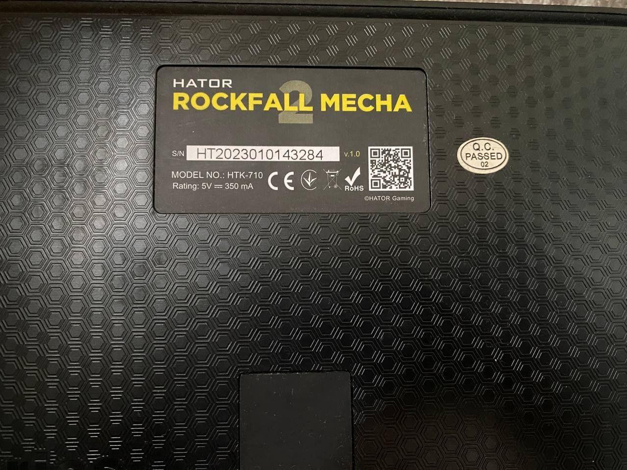 Клавіатура HATOR Rockfall 2 Mecha Orange Black (HTK-710)