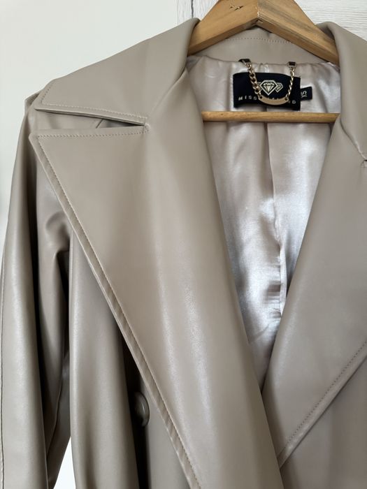 Шкіряний тренч Miss diamond