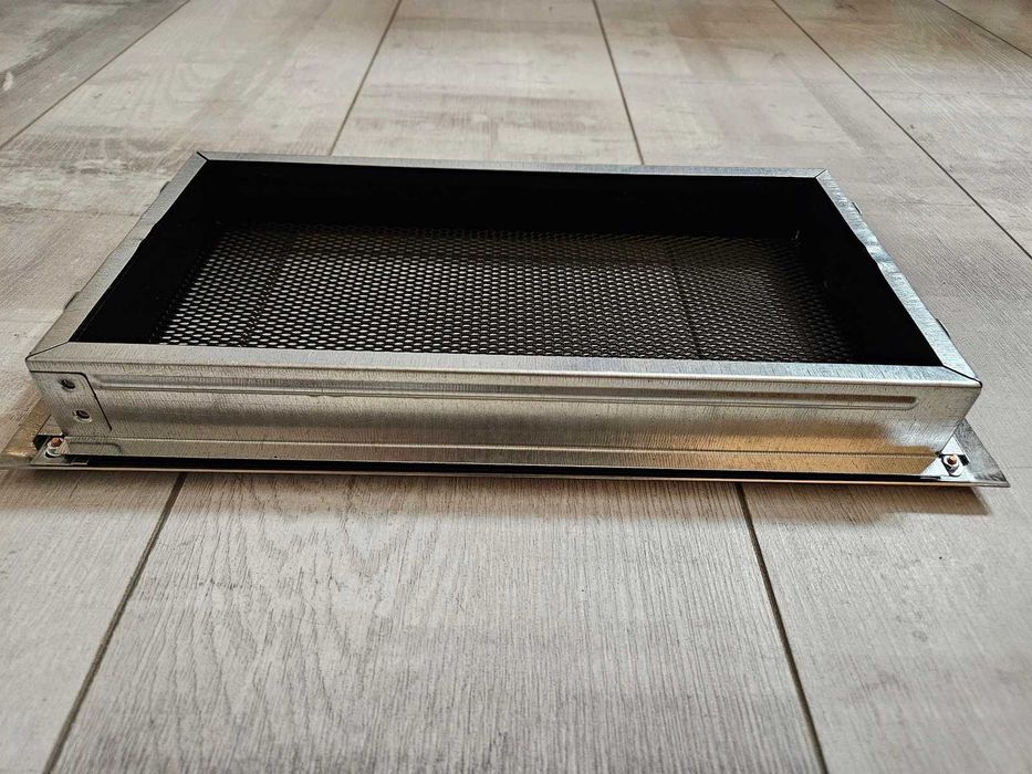 kratka kominkowa 16 x 32 chrom szlifowany stal szczotkowana parkanex