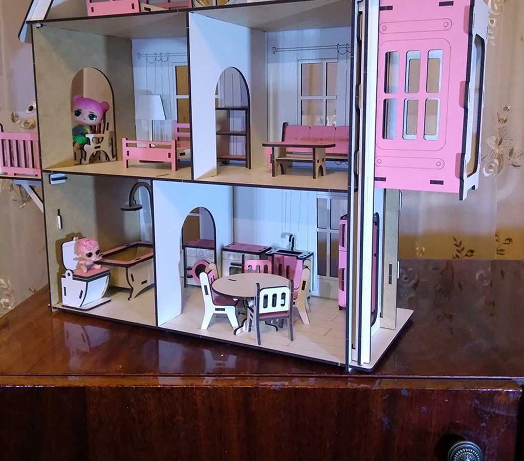 Будиночок ляльковий предмети іграшкові для ляльок Лол ліфт Будиночок