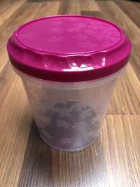 Pojemnik na żywność Branq 1 litr różowa zakrętka