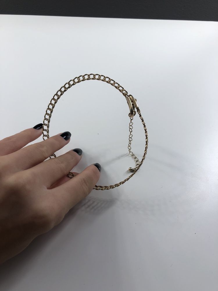 Złoty choker h&m