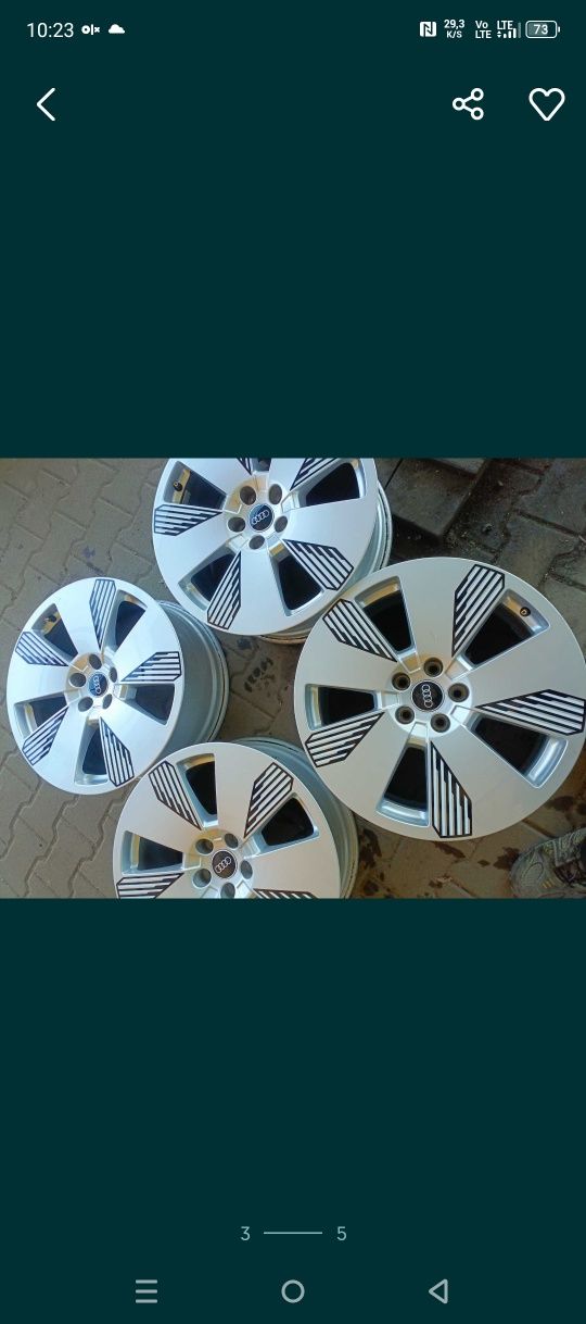 !OKAZJA! Felgi aluminiowe audi Q7 / e-tron 8x19 et34 oryginał