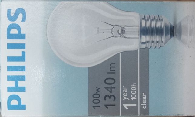 Лампа розжарювання кількість 7шт  Philips 100 W