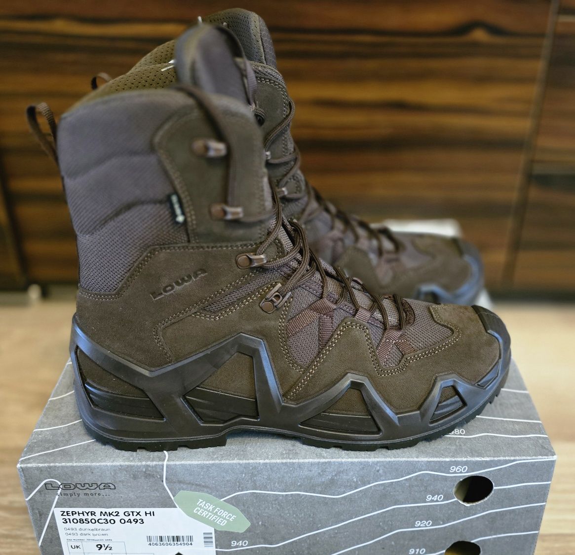 Buty Lowa Zephyr GTX Mk2 Hi dark brown NOWE ORYGINALNE rozm.  44