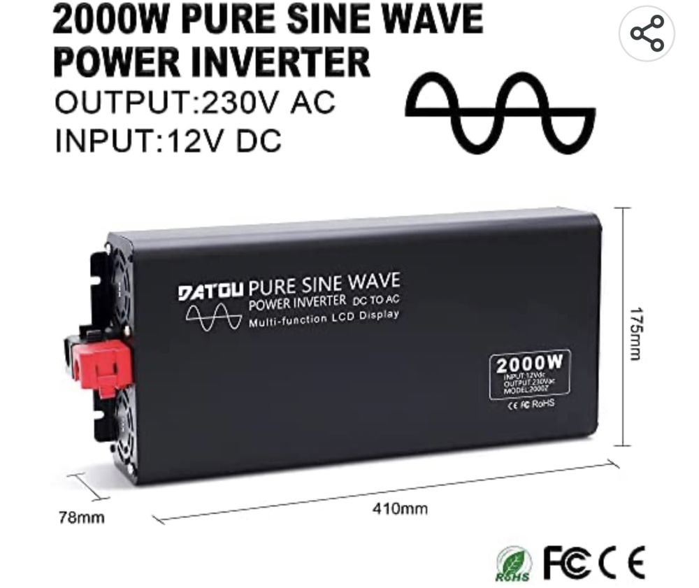 Інвертор Sins Італія 2000 w 12 v Інвектор