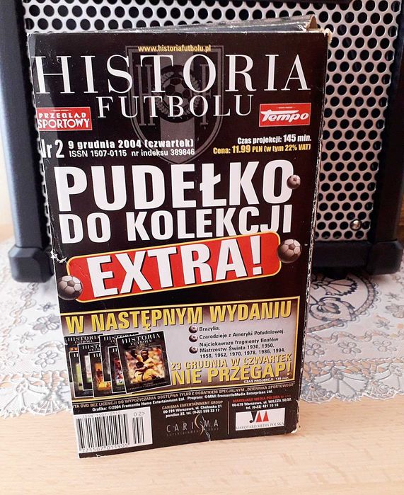 Sport kolekcjonerski zestaw HISTORIA FUTBOLU 7 x DVD - box