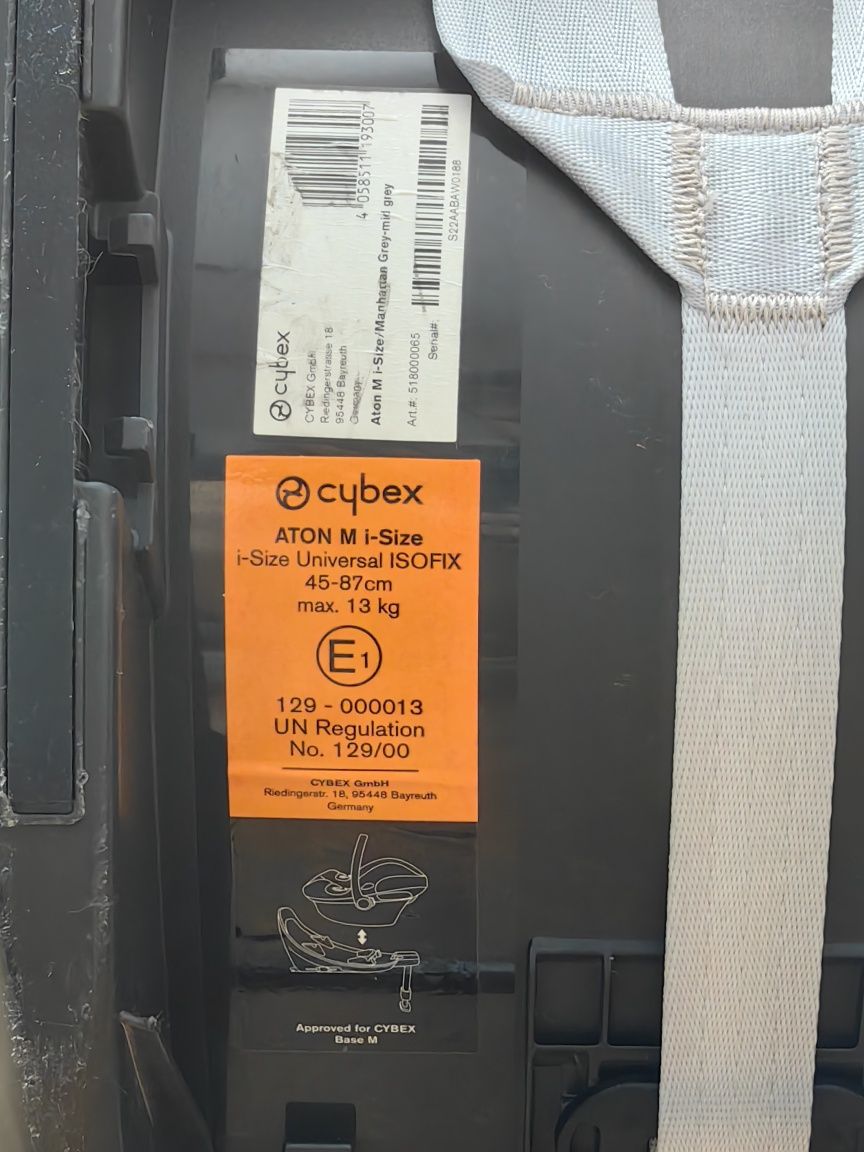 Cybex Aton M i-size, fotelik / nosidełko