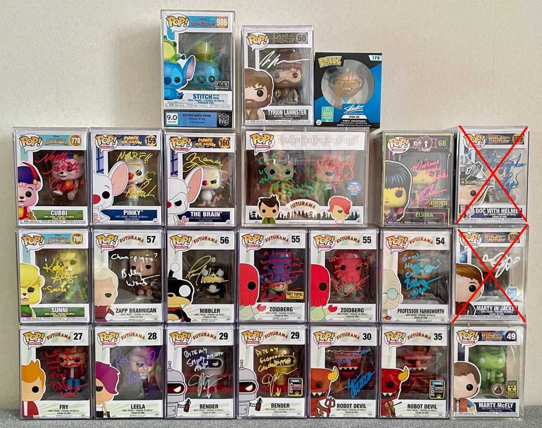 Funko pop от 200грн | signed JSA COA, Beckett (цены низкие)