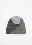 ZARA Czapka  beanie szaro - fioletowa Ostatnia sztuka !