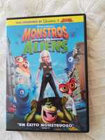 DVD Infantil "Monstros vs Aliens"