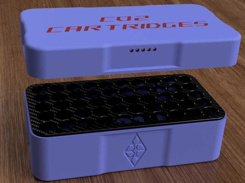 CO2 Cartridge Storage Box