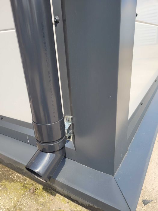 Budynek z płyty warstwowej magazyn garaż konstrukcja stalowa 12x25x4m