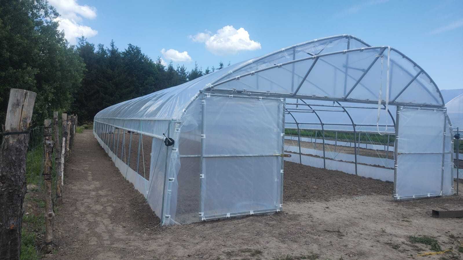 tunel foliowy, konstrukcja tunelu 7 x 30 gotyk