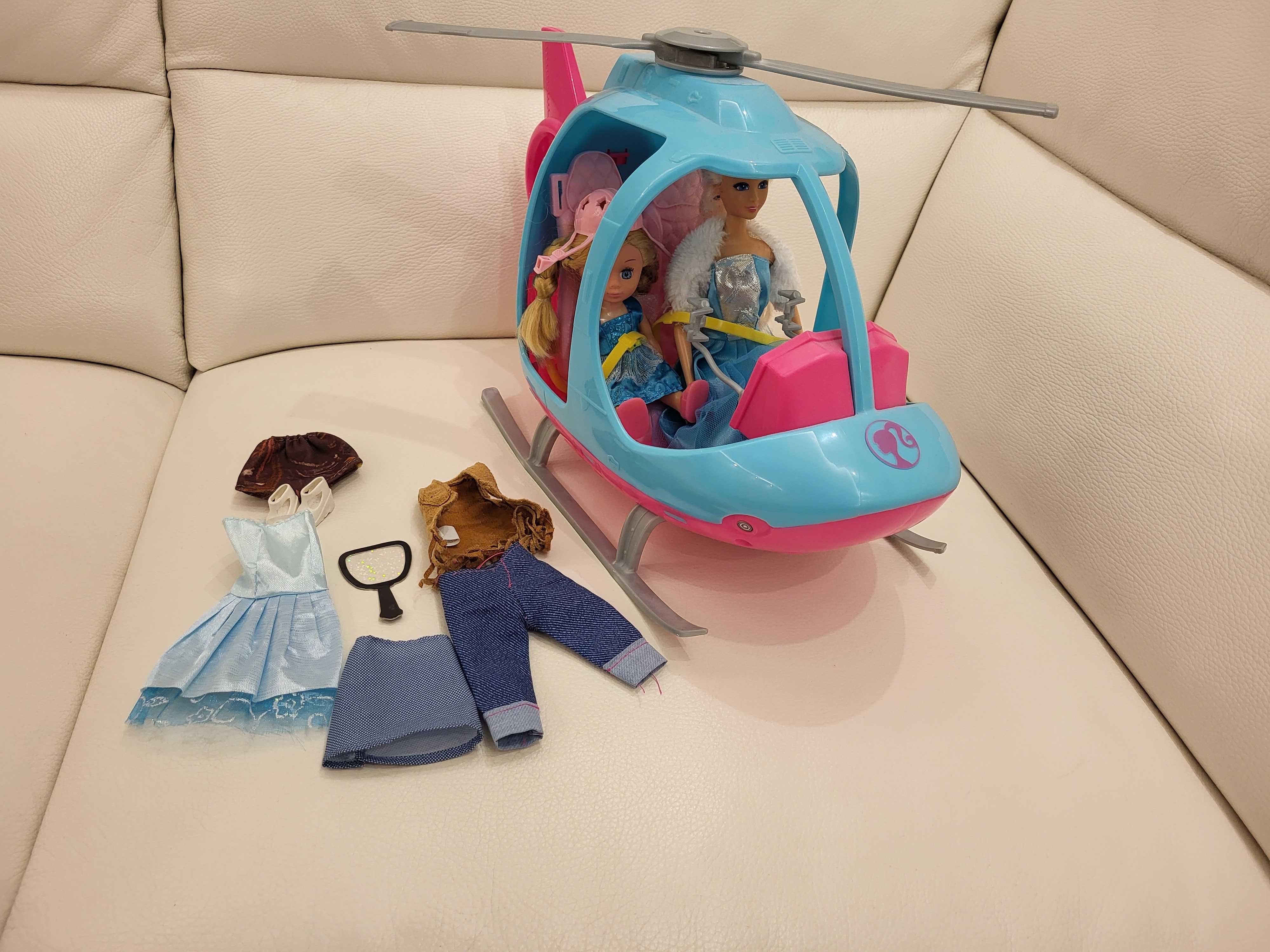 BARBIE - helikopter, lalki, mama z córką, ciuszki Barbie
