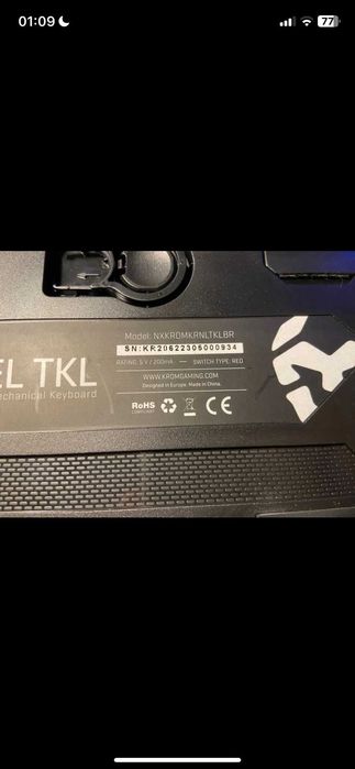 Teclado Mecânico Krom Kernel TKL PT