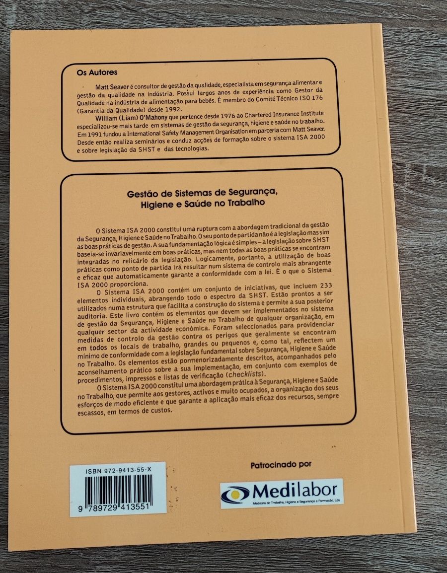Livro de segurança, higiene e saúde no trabalho