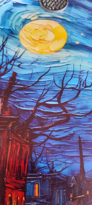 Tela pintura noturna