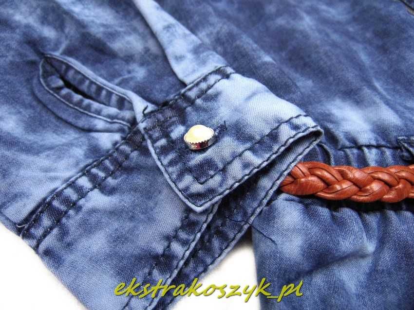 SUKIENKA cienki jeans 67 SPLASH 8Y marmurek
