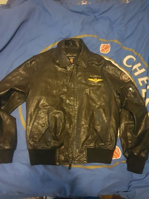 Продам  кожанную куртку MARINA MELLITARE бомбер (пилот)