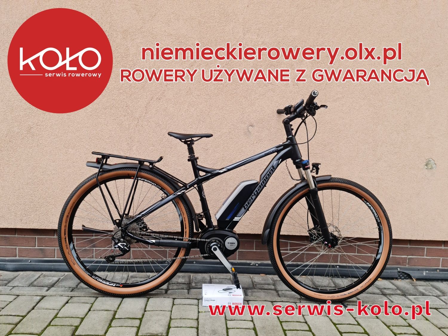 Rower elektryczny górski MTB BERGAMONT koła 29 SHIMANO SLX BOSCH alu