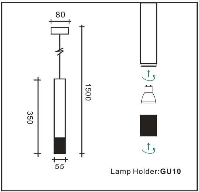 Industrialna lampa wisząca na żarówkę E27 OUGLRES
