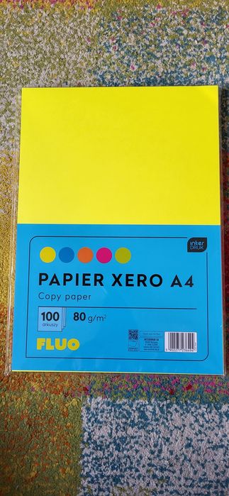 Kolorowy papier xero A4