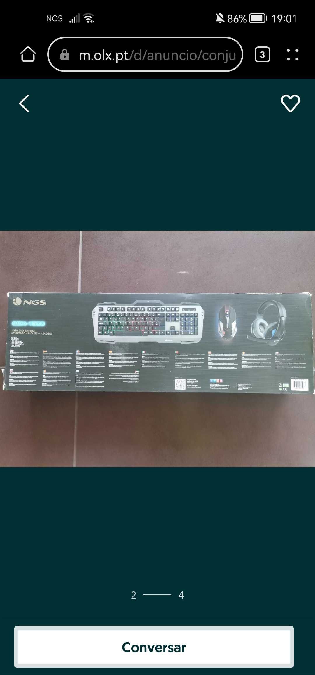 Conjunto Gamer: NGS GBX-1500