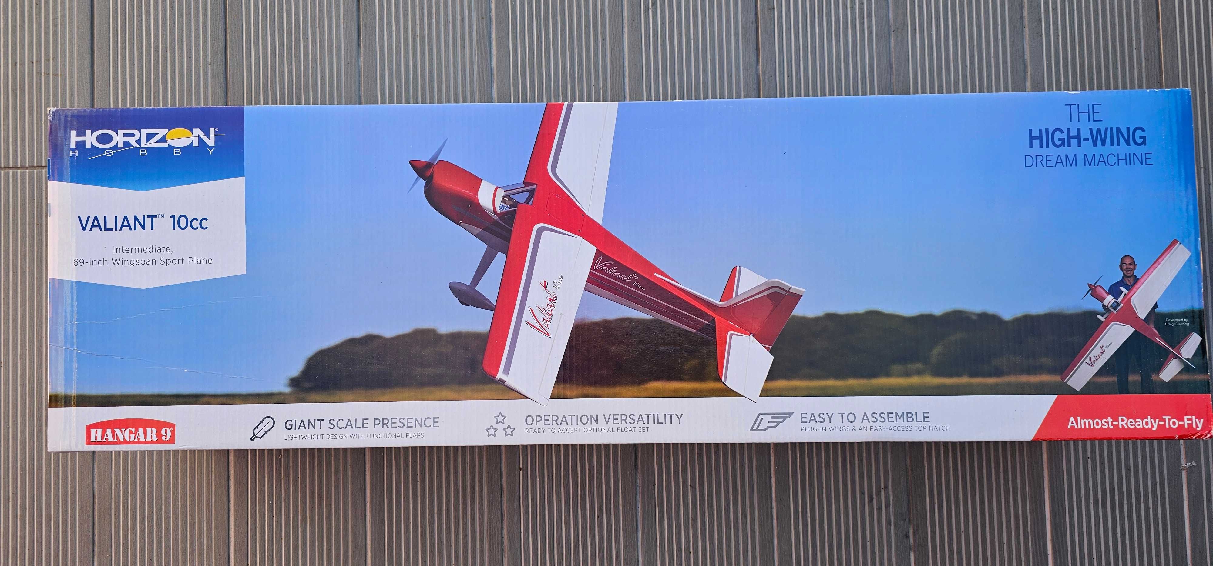 Aeromodelo Valliant 10cc na caixa + Motor OS GGT10 + Flutuadores