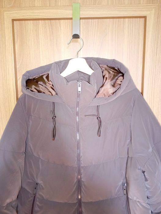 Kurtka damska czekoladowy brąz zimowa L/XL