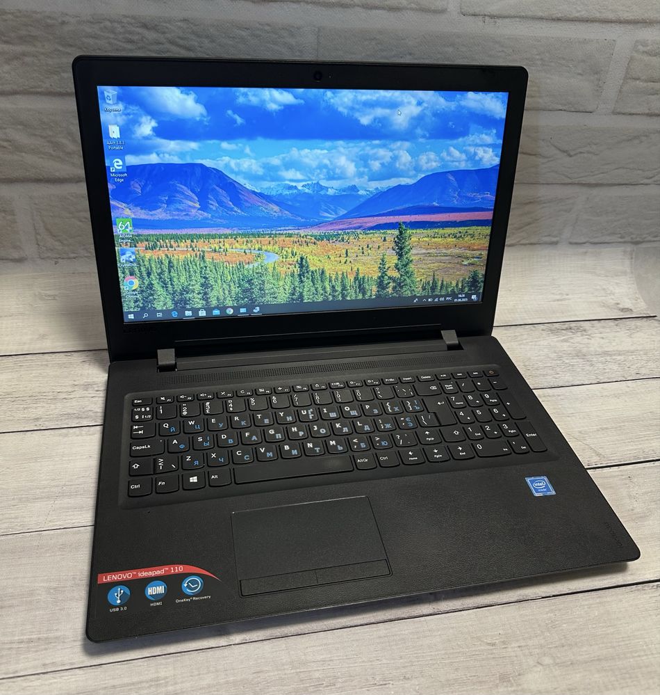 Ноутбук Lenovo 110-15IBR 15.6’’ Celeron N3060 4GB ОЗУ/ 128GB SSD r1992