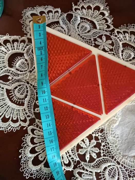 PRL odblaski duze 17 cm bok,do np przyczepy Niewiadów.
