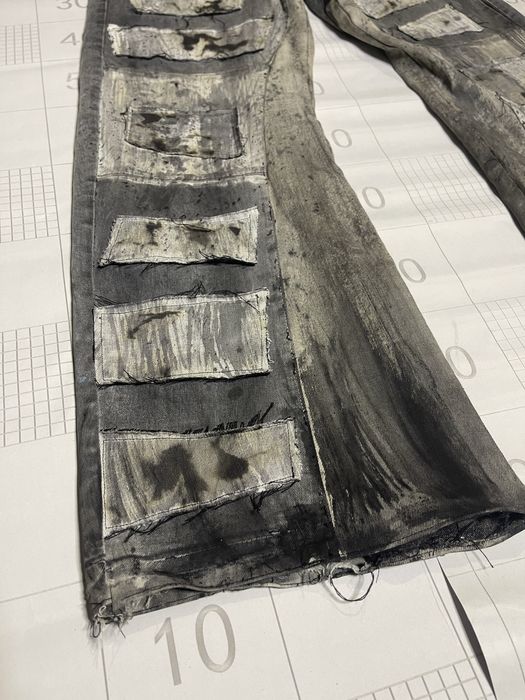 КАСТОМНЫЕ опиум джинсы сшитые вручную opium type flared