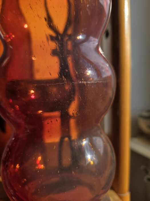 Bałwanek szkło PRL Krawczyka Horbowy Huta Sudety