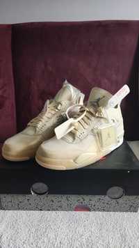 Buty Nike Air Jordan 4 Off White Sail rozmiar 44 sneakersy nowe okazja