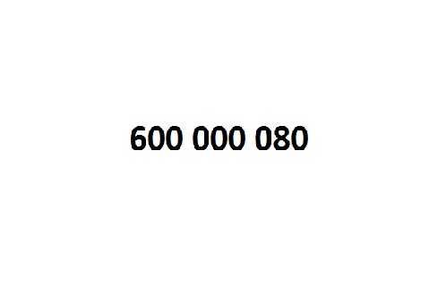 Sprzedam numer telefonu: 600 000_080