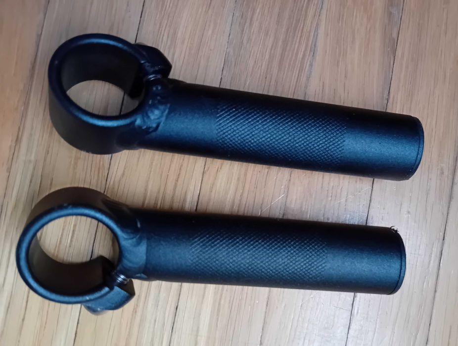 Rogi kierownicy rowerowej MTB aluminiowe,czarne,proste,lekkie.