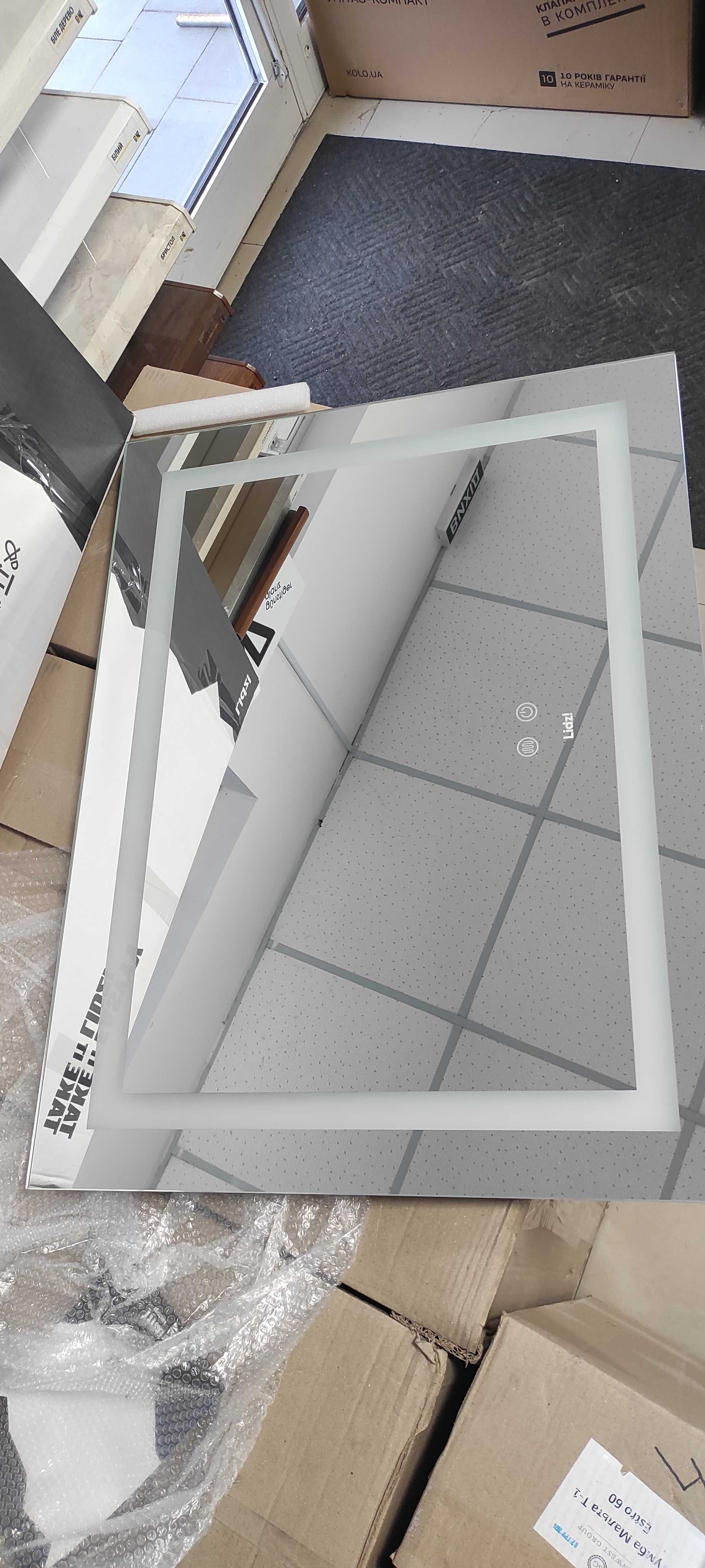 Дзеркало LED підсв. 80х60см сенсорн. вимк. с-ма антизапотівання, димер