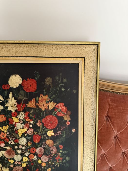 Obraz w drewnianej ramie ze Szwecji