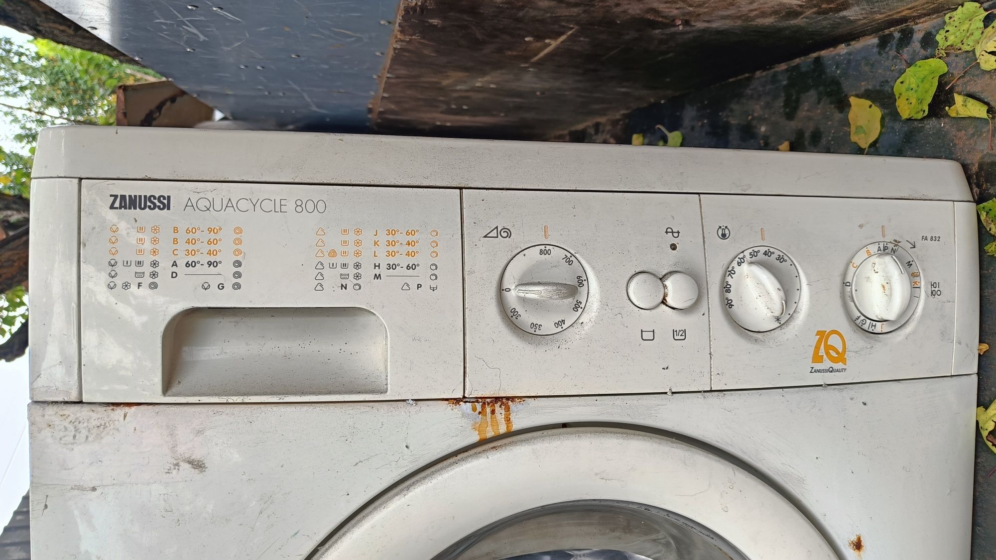 Розбор стиральной машинки zanussi aquacycle 800