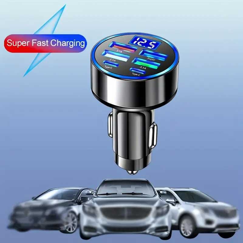 зарядное устройство в прикуриватель автомобиля usb type-c