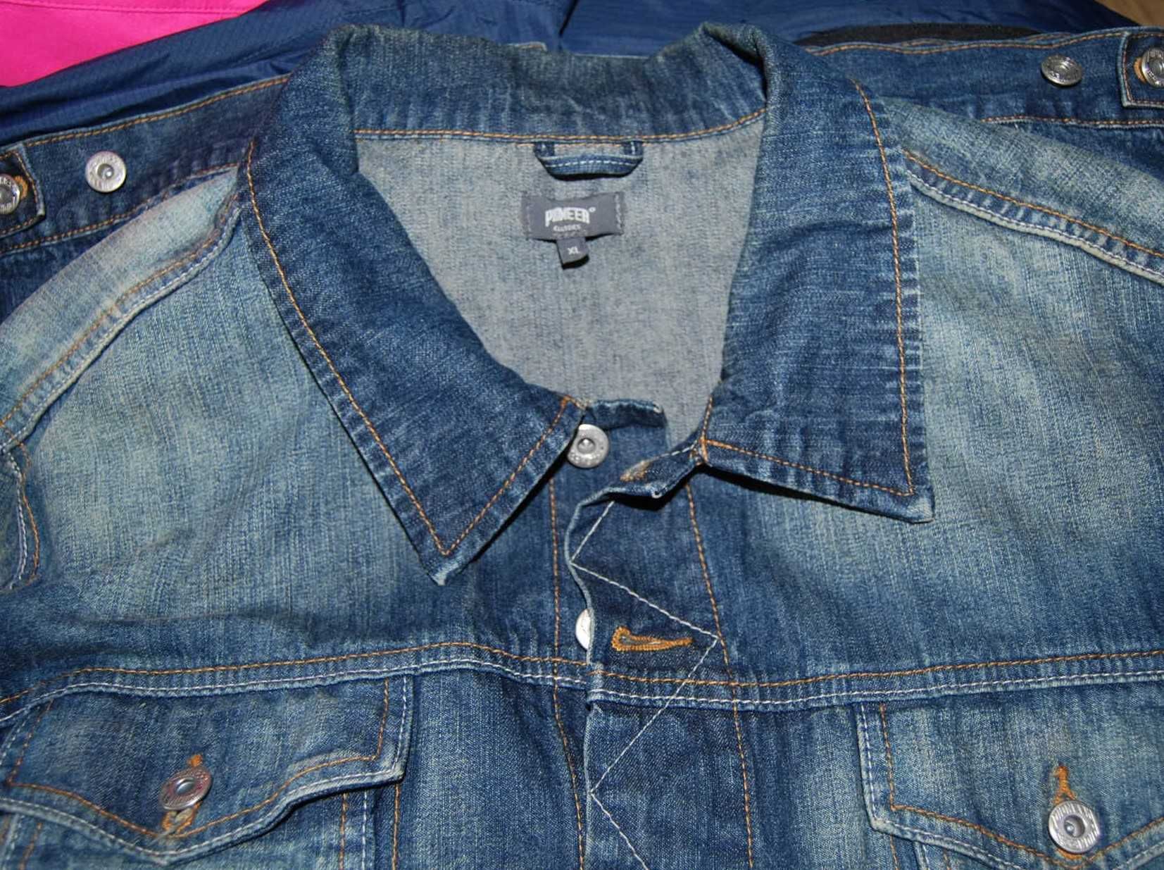 PIONEER XL kurtka męska jeans katana jak nowa
