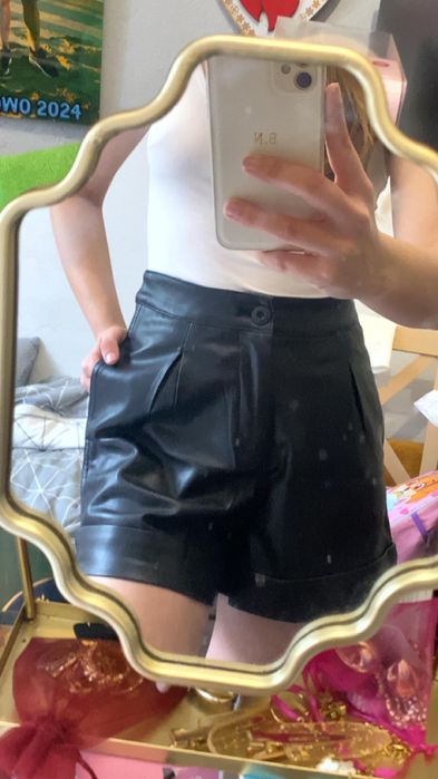 Spodenki skorzane damskie